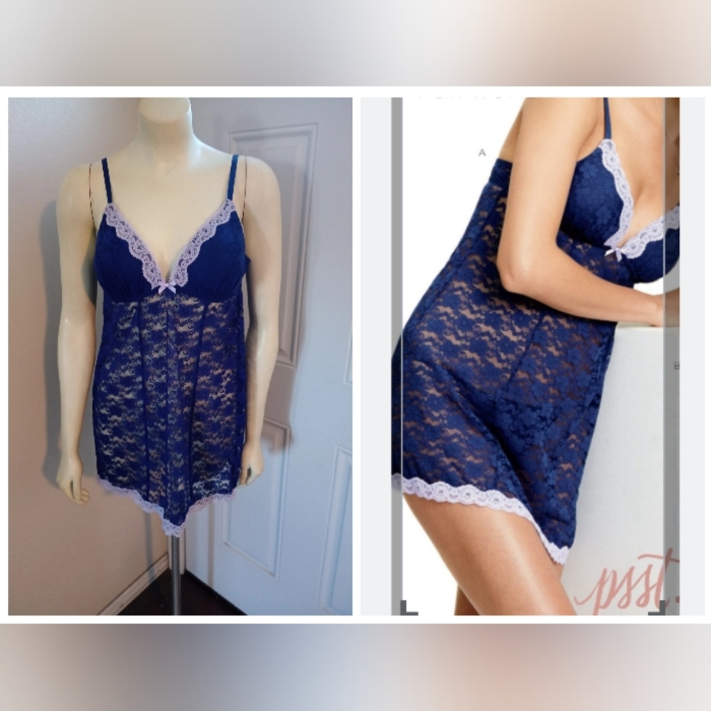 Apt.9 Undersea Blooms Lace Babydoll Sz Medium